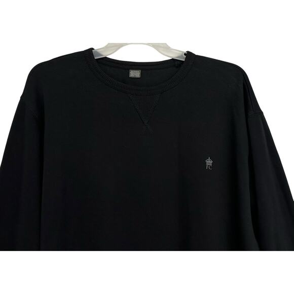 2/$30 French Connection Plus Crewneck Sweatshirt Black Logo Big Tall Size 4XL - Picture 6 of 12
